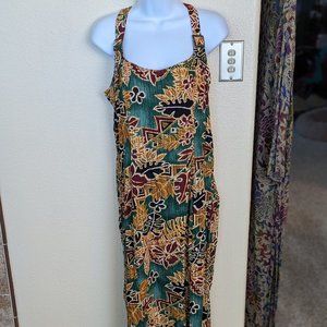 Vintage Breakin' Loose Adjustable Strap Bold Pattern Dress Size 11/12